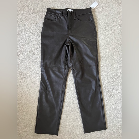 GOOD AMERICAN NWT classic vegan leather size 8 - Picture 3 of 4